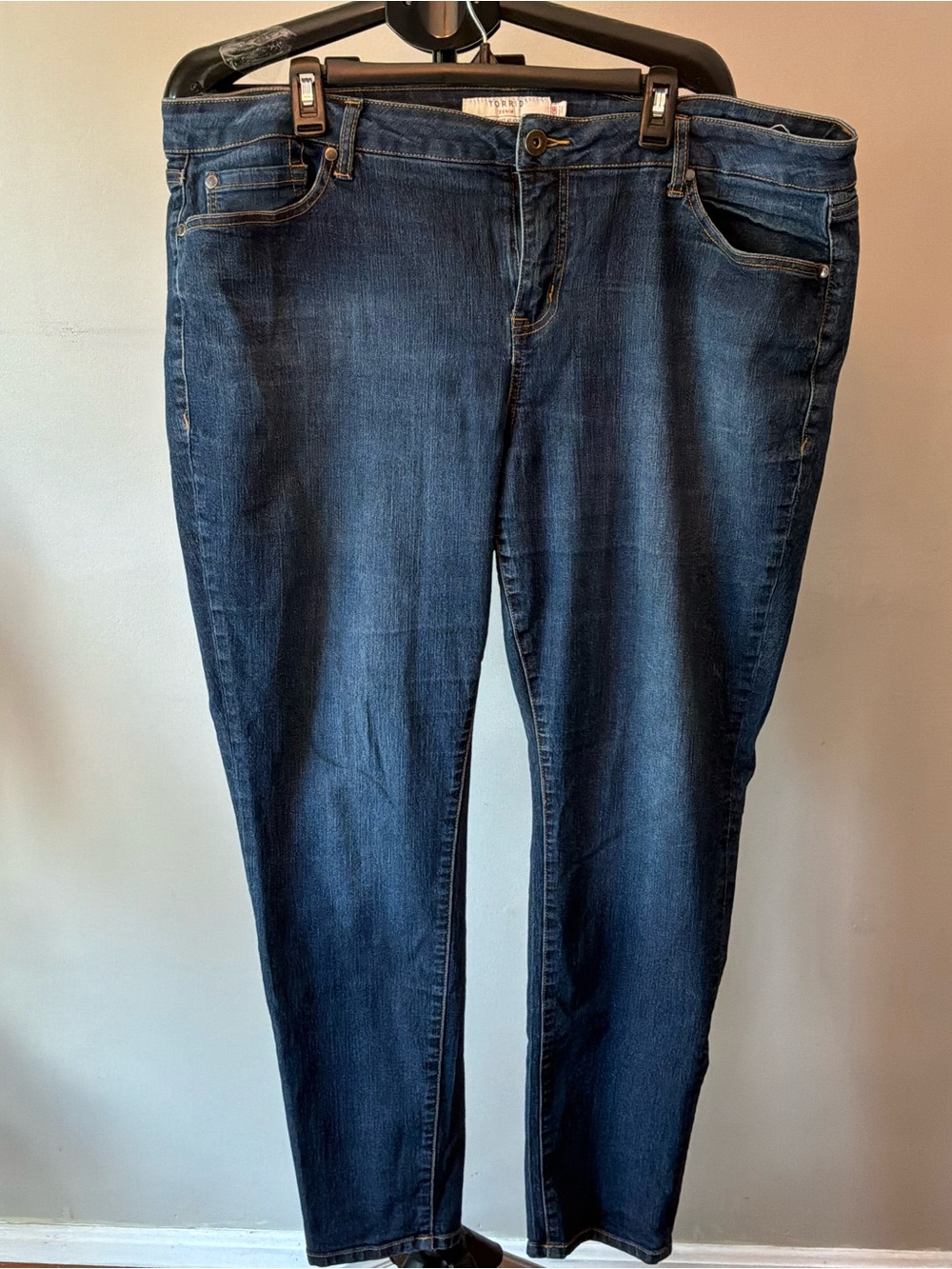 Torrid Curvy Skinny Jeans Women 20R Dark Wash Stretch Denim‎ Y2K